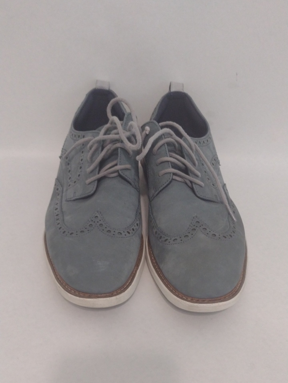 Cole Haan Blue Wingtip Lace-Up Shoes (J930)